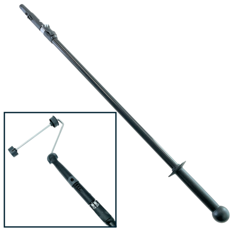 Teleskopskaft Kolfiber 180 cm